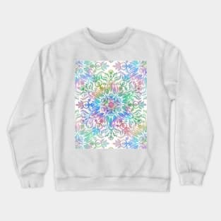 Nature Mandala in Rainbow Hues Crewneck Sweatshirt